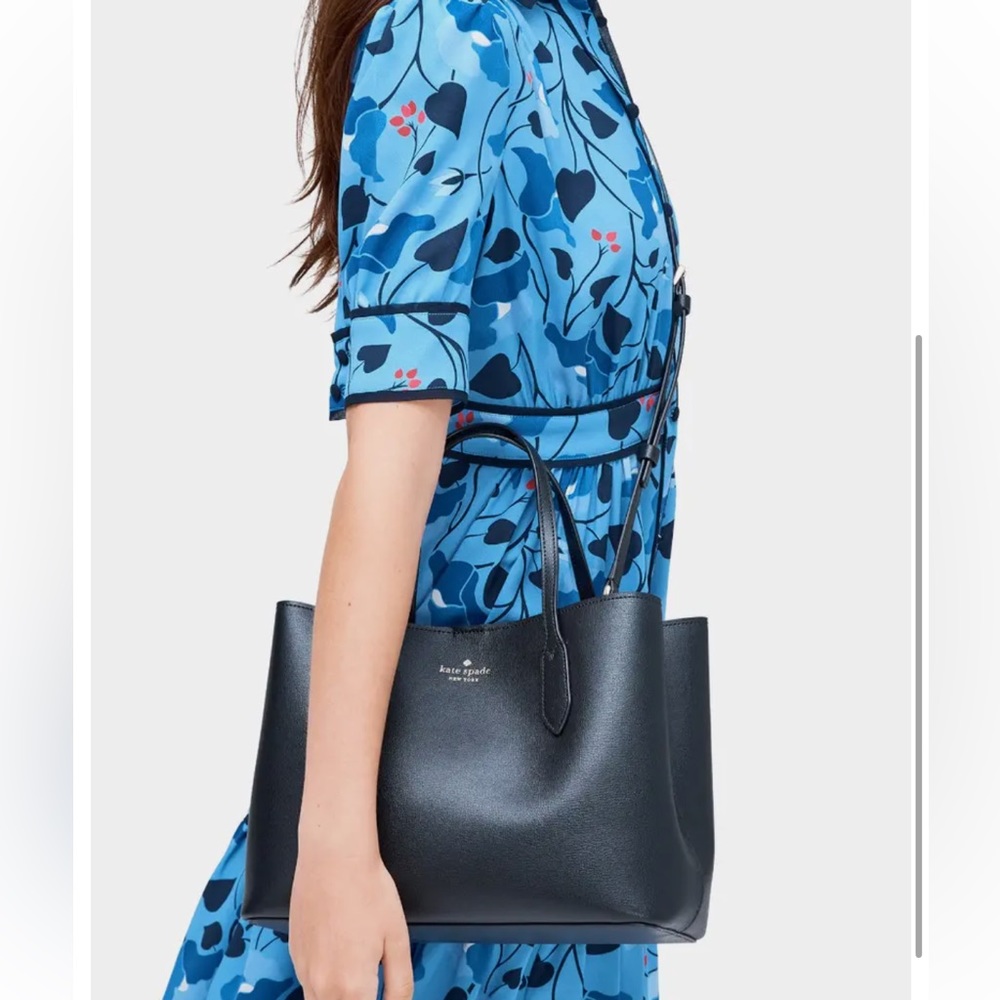 New Kate Spade Black Leather Satchel